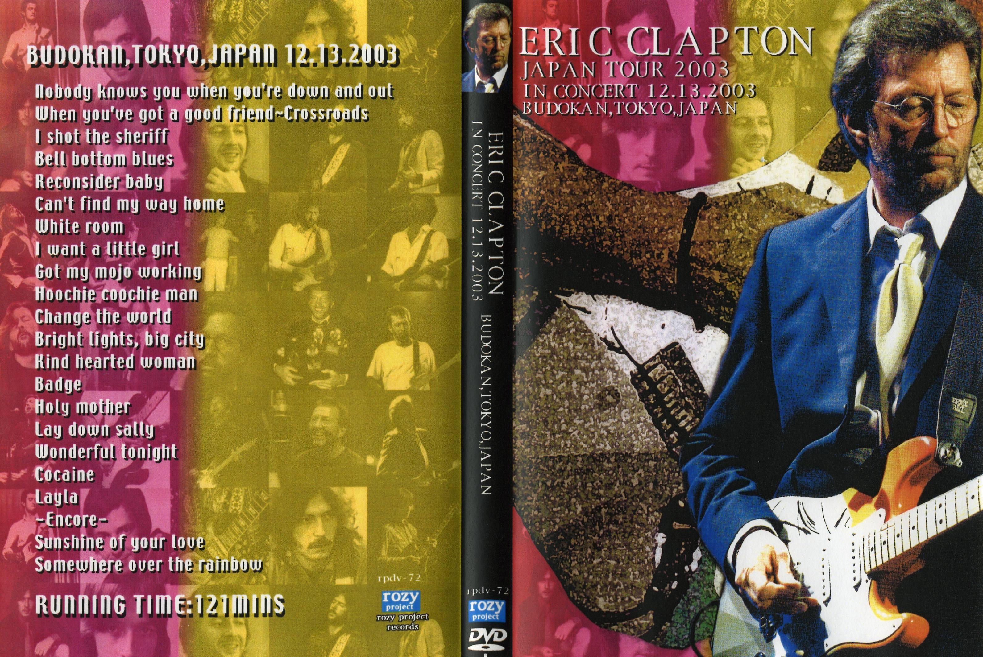Eric Clapton - Tokyo, Japan - Rozy DVD - December 13, 2003
