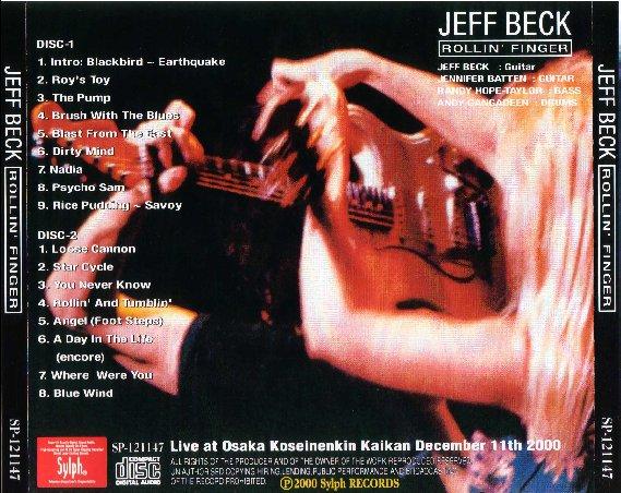Jeff Beck - Rollin' Finger - Osaka, Japan - December 11, 2000